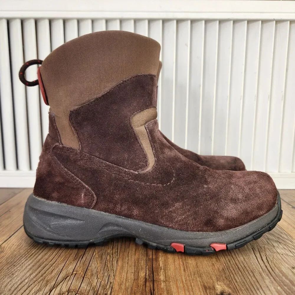 LL Bean Thinsulate Insulated Winter Boots Womens Size 7.5 M Brown Suede Outdoors